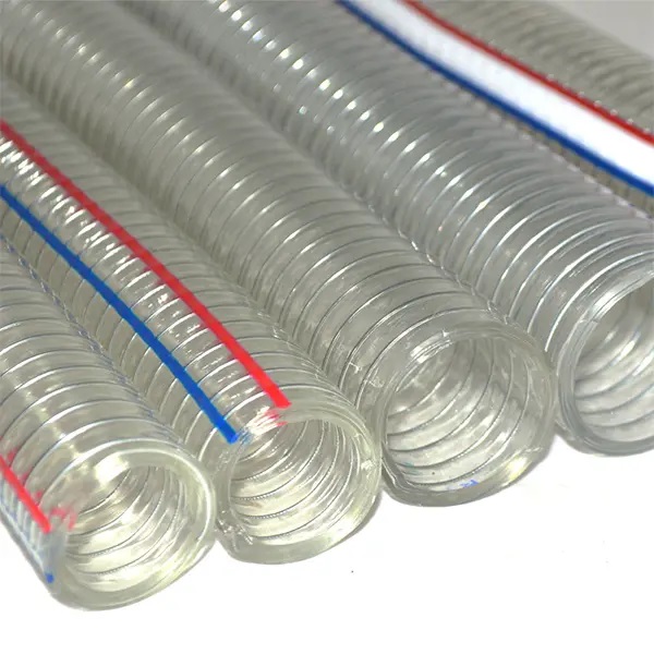 شیلنگ آبنما فنردار 2 اینچ (شیلنگ فنردار شفاف PVC)