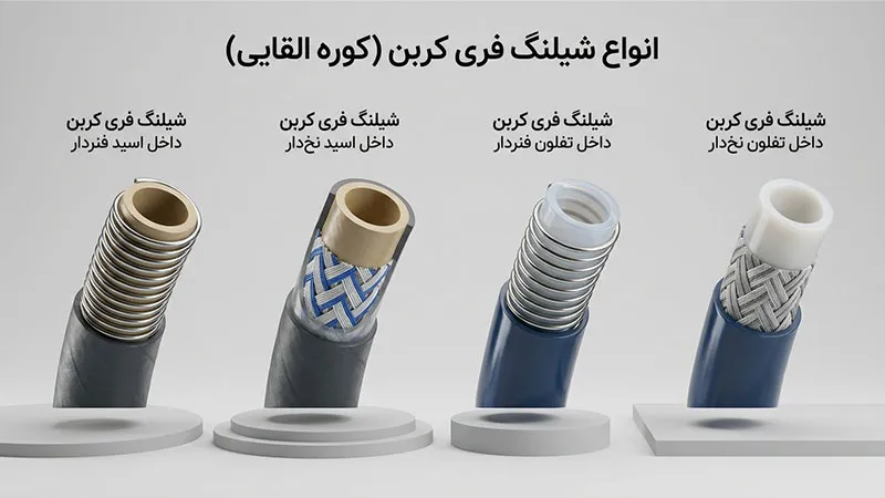 انواع شیلنگ فری کربن