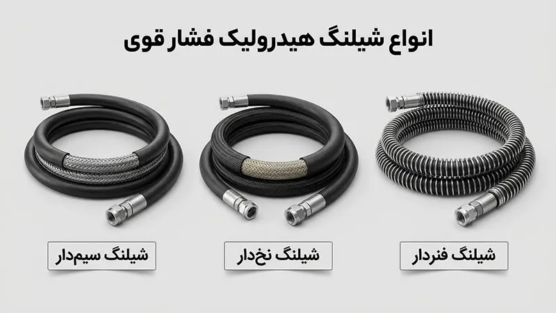 انواع شیلنگ هیدرولیک براساس فشار کاری
